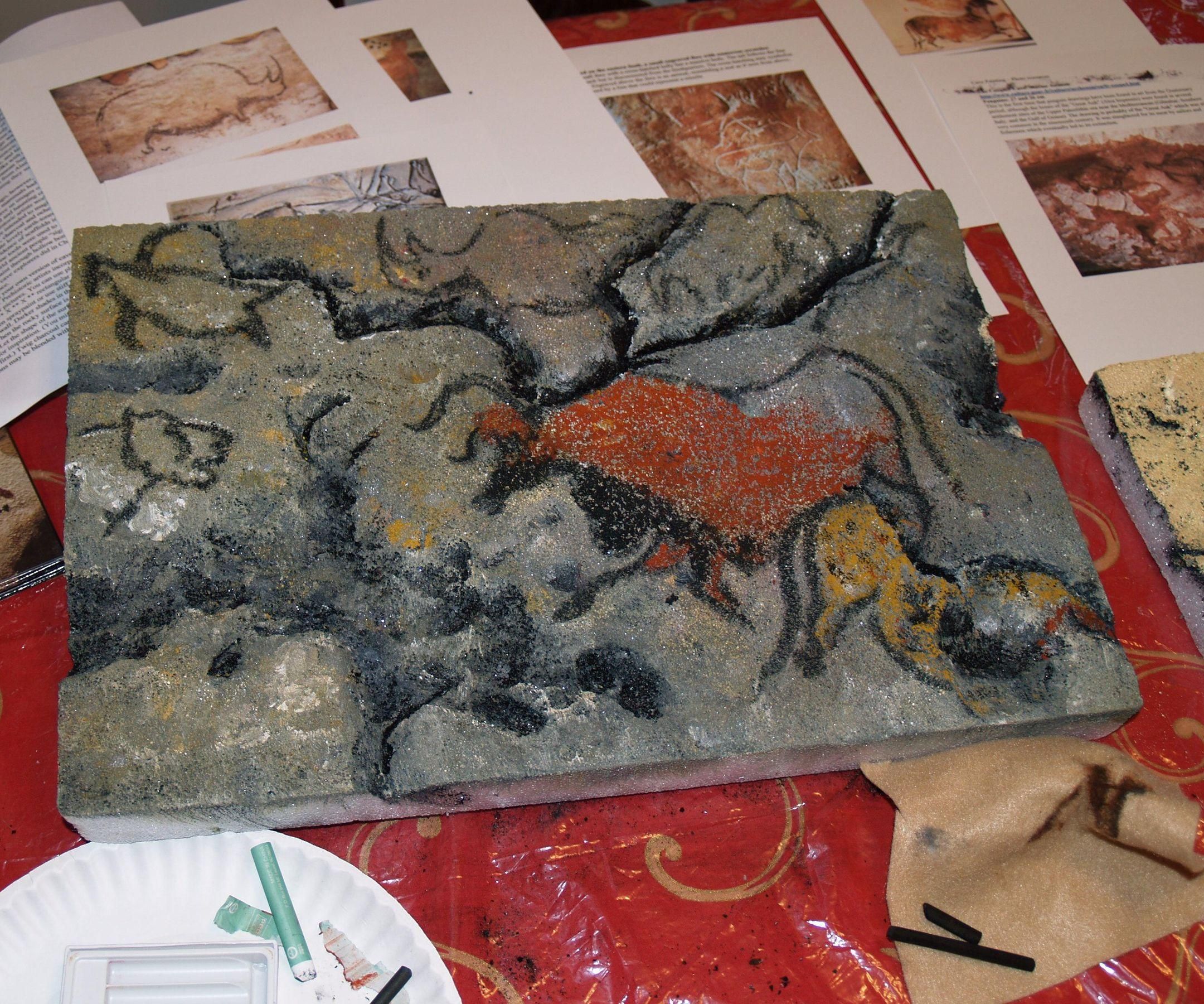 Replica Prehistoric Cave Painting