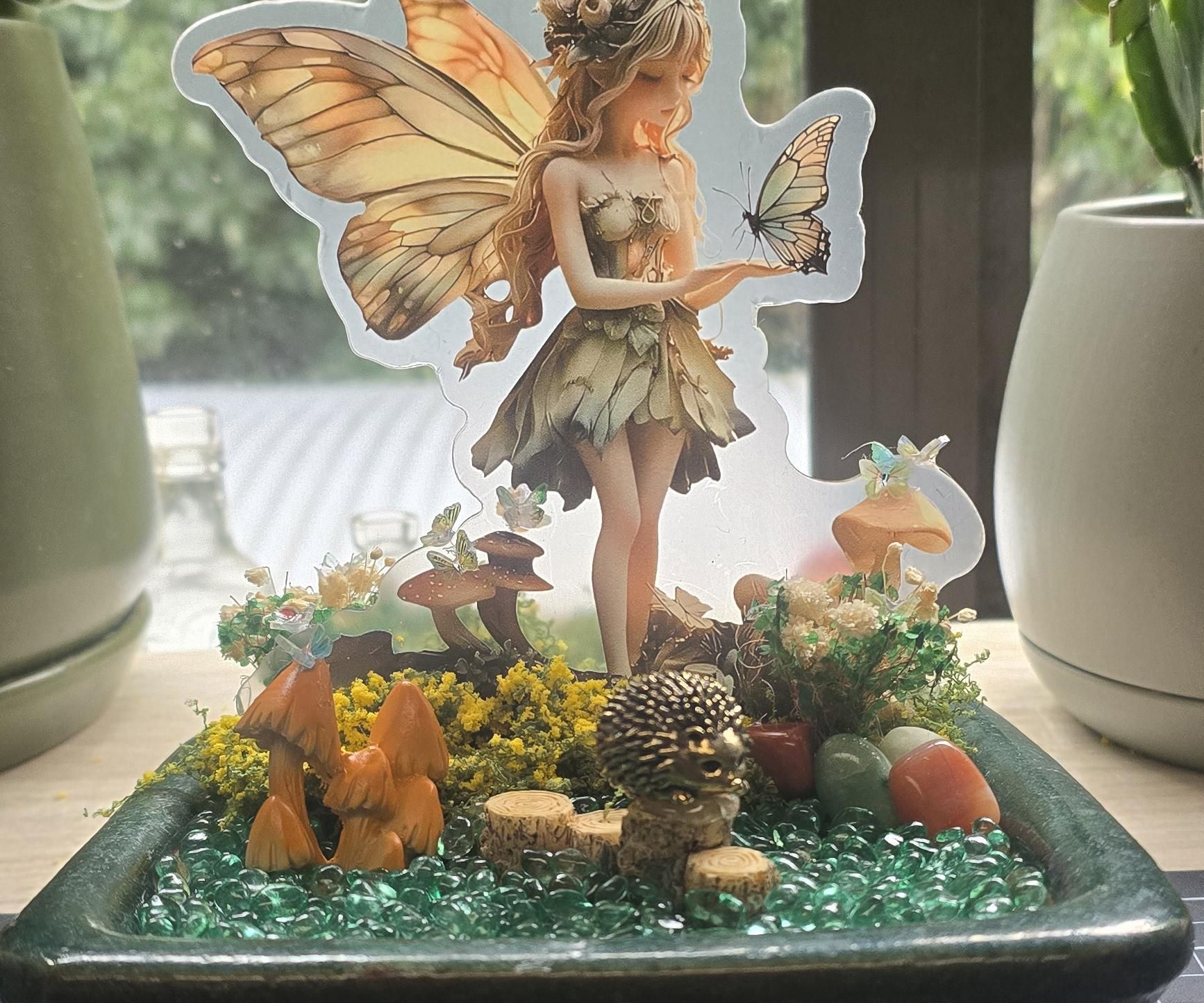 DIY Fairy Garden Table Display
