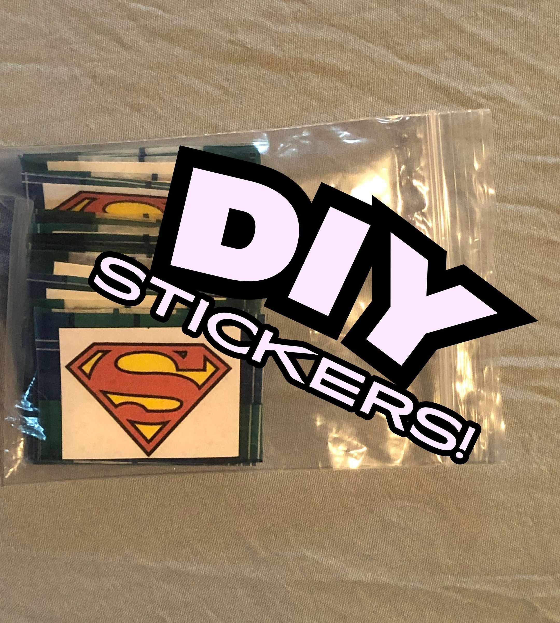 How to Make Stickers Using Wax Paper!