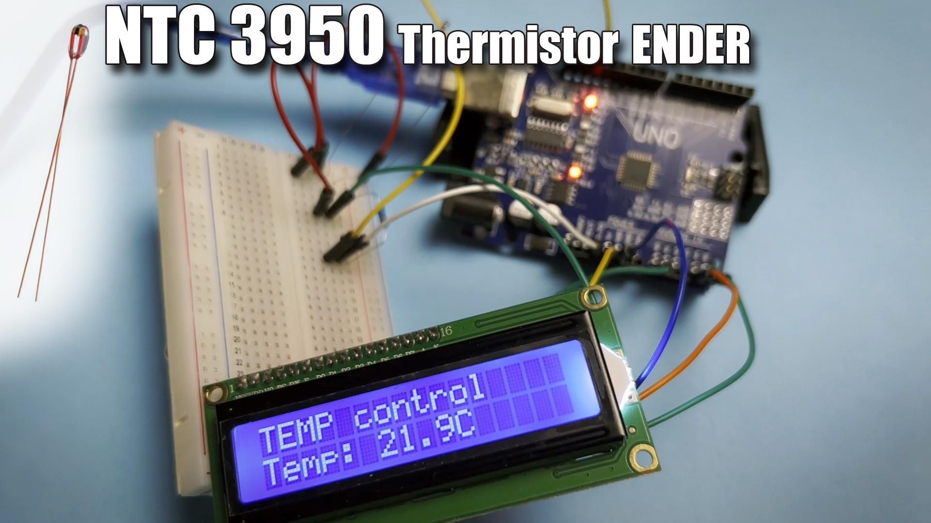How to Connect Thermistor NTC 3950 to Arduino ?
