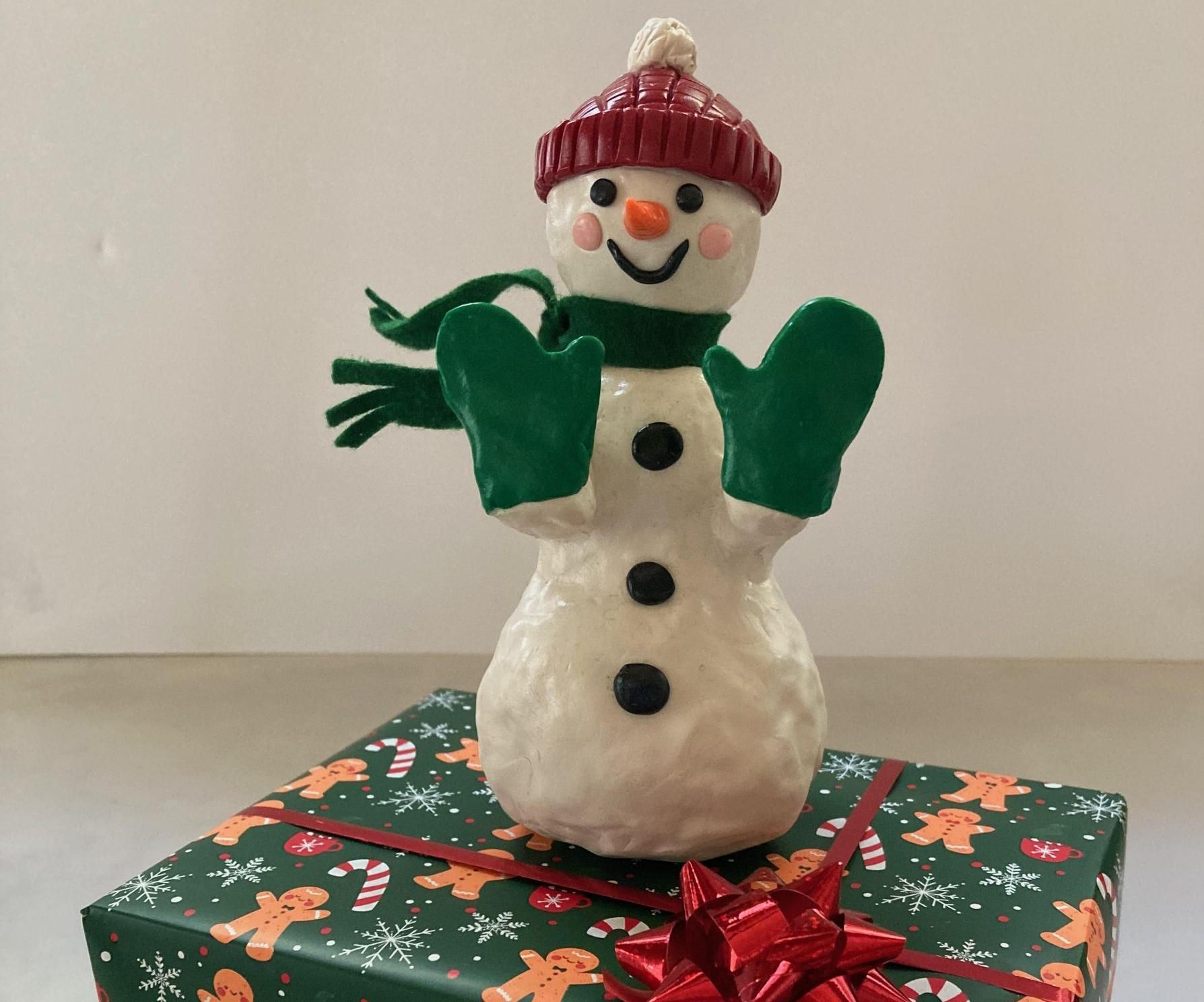 Swivel-Head Snowman Sitter