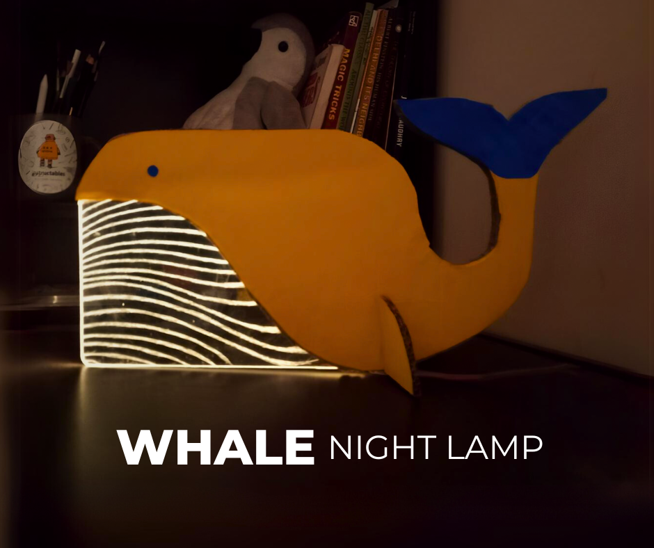 Yellow Whale Night Lamp