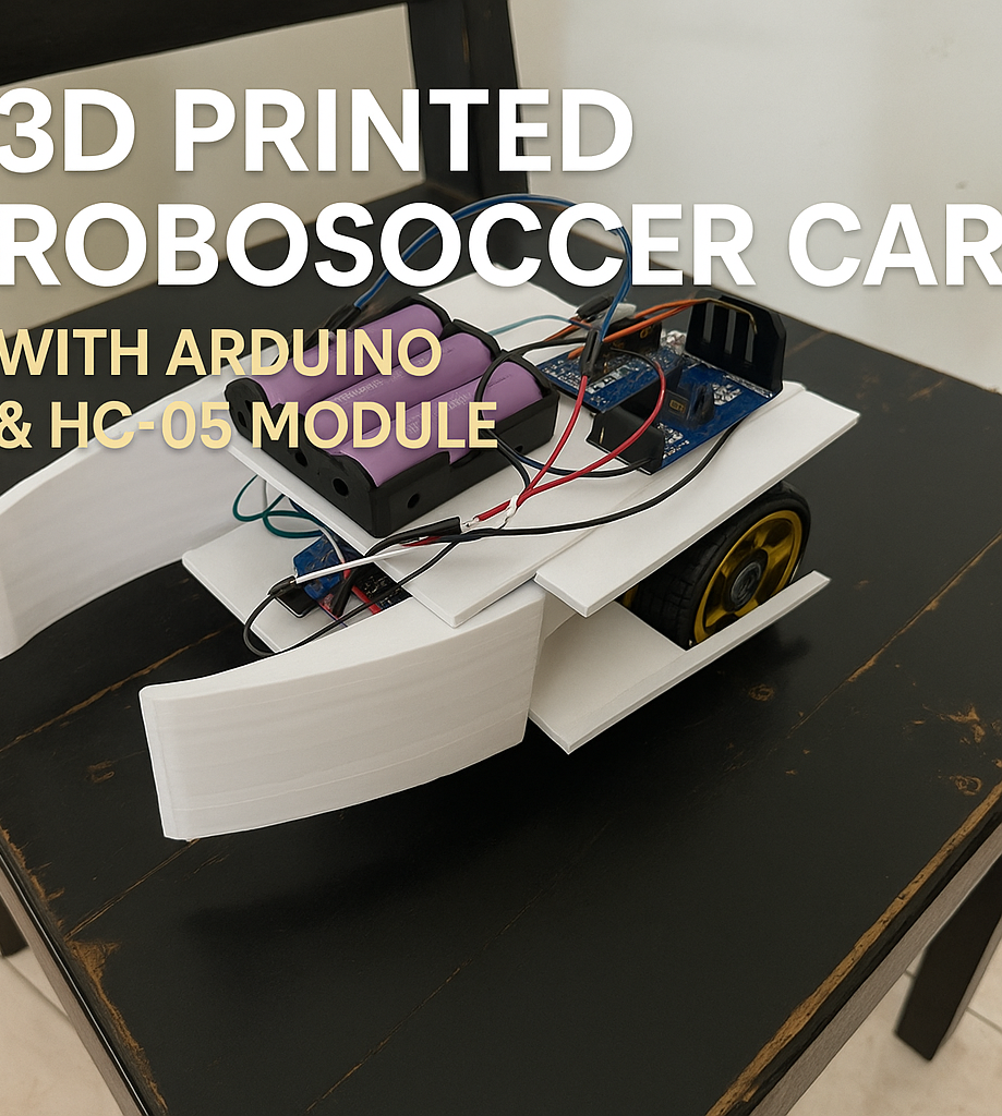From Idea to Reality: How I Built My 3D Printed RoboSoccer Car (With a Professional Finish)