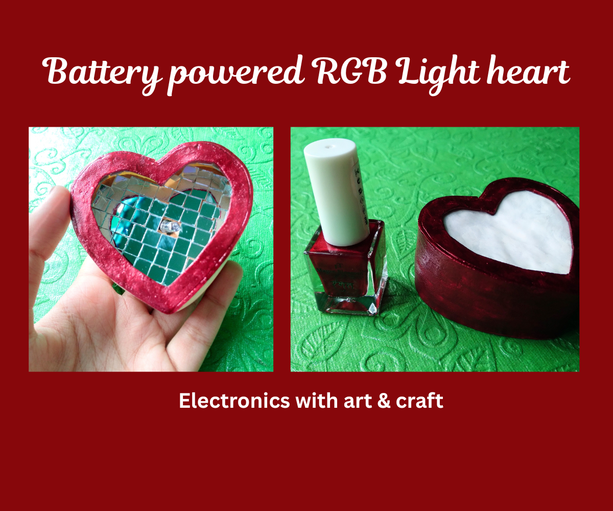 Glowing Heart Ornament: Emits Light in 7 Colors