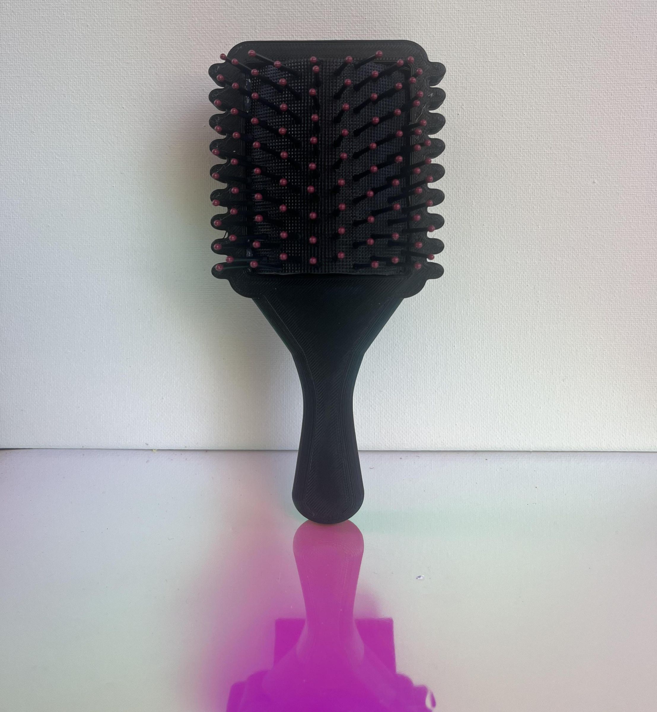 Hairbrush That Hold Your Hair Ties, Bobby Pins, Etc. (Has a Mirror.)