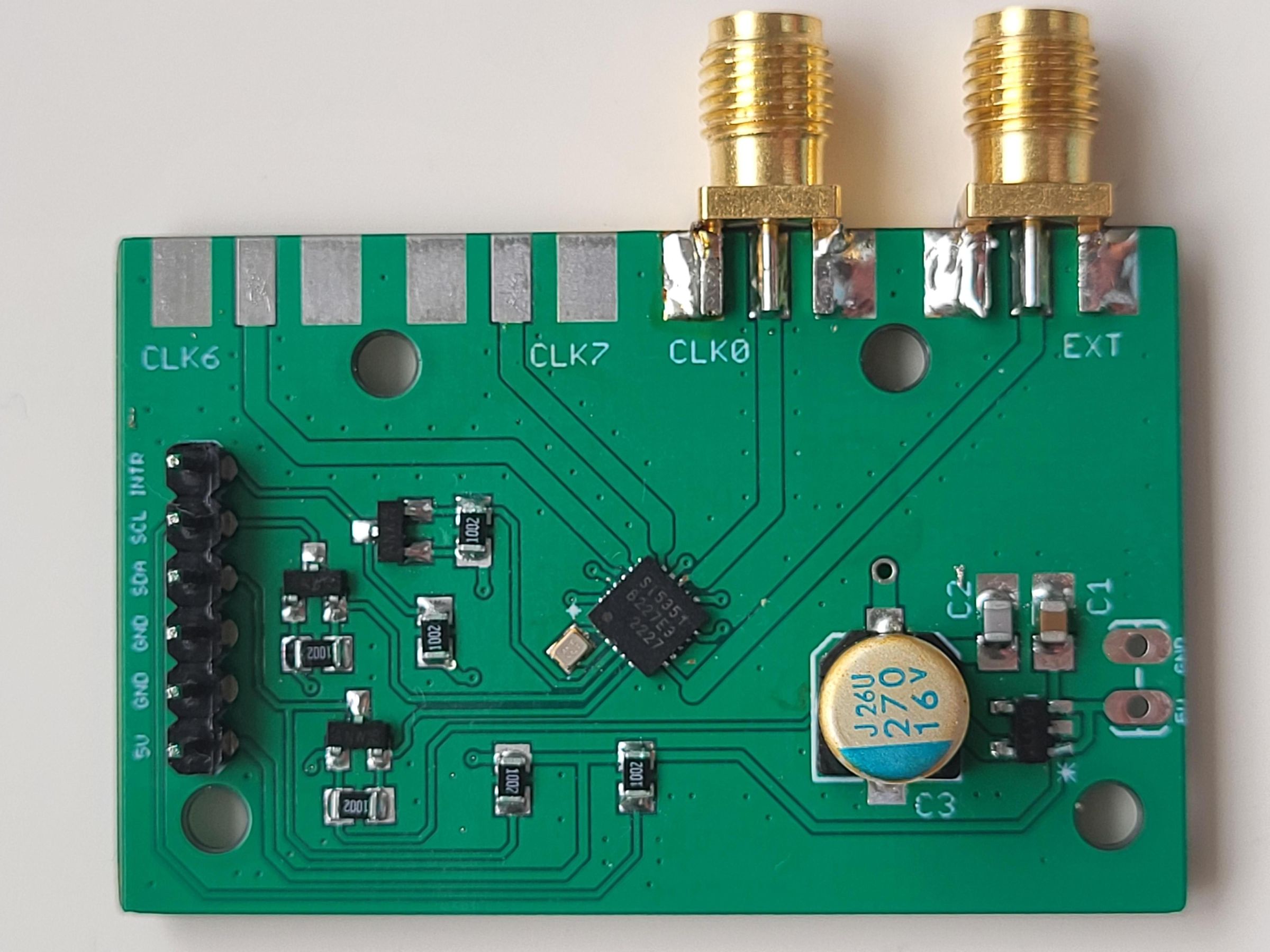 Si5351C Auxiliary Board for GPSDO 10 Mhz