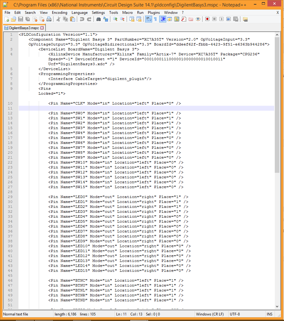 5p2 definition files in pldconfig folder